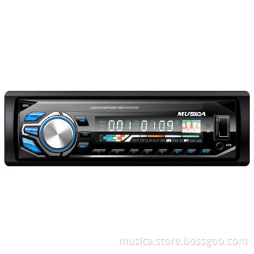 Detachable car radio with Bluetooth, USB/SD